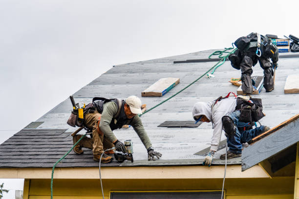 Professional Gutter Installation technician working in Crowley, LA